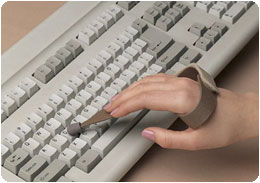 slip-on typing/keyboard aid