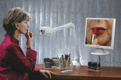 photo of lady using the acrobat for self viewing