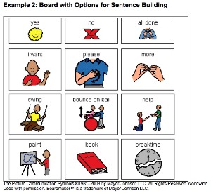 vocabulary example 2: boards with options