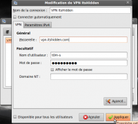 configuration d\'un vpn