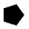 black right-pointing pentagon