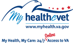 logo for my healthevet with the url www.myhealth.va.gov and the tagline 