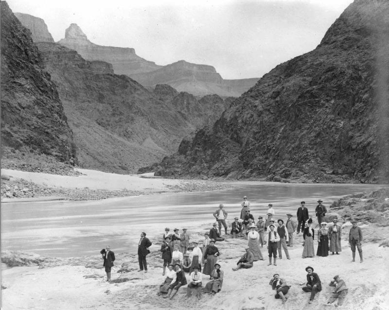 c:\users\linda\documents\2014\loc\national parks pd\grand canyon national park\early visitors by the colorado river.jpg