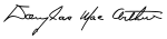 signature of douglas macarthur