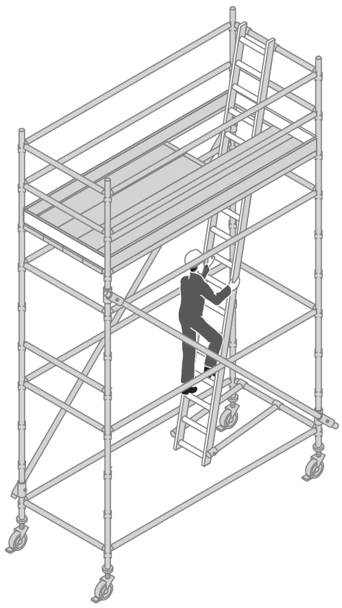 this figure shows a mobile scaffold.