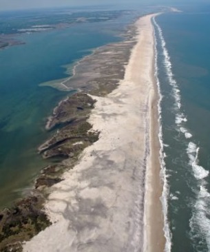 in 1750, la galga ran aground at assateague and sank into the sand. its location today is unknown. 