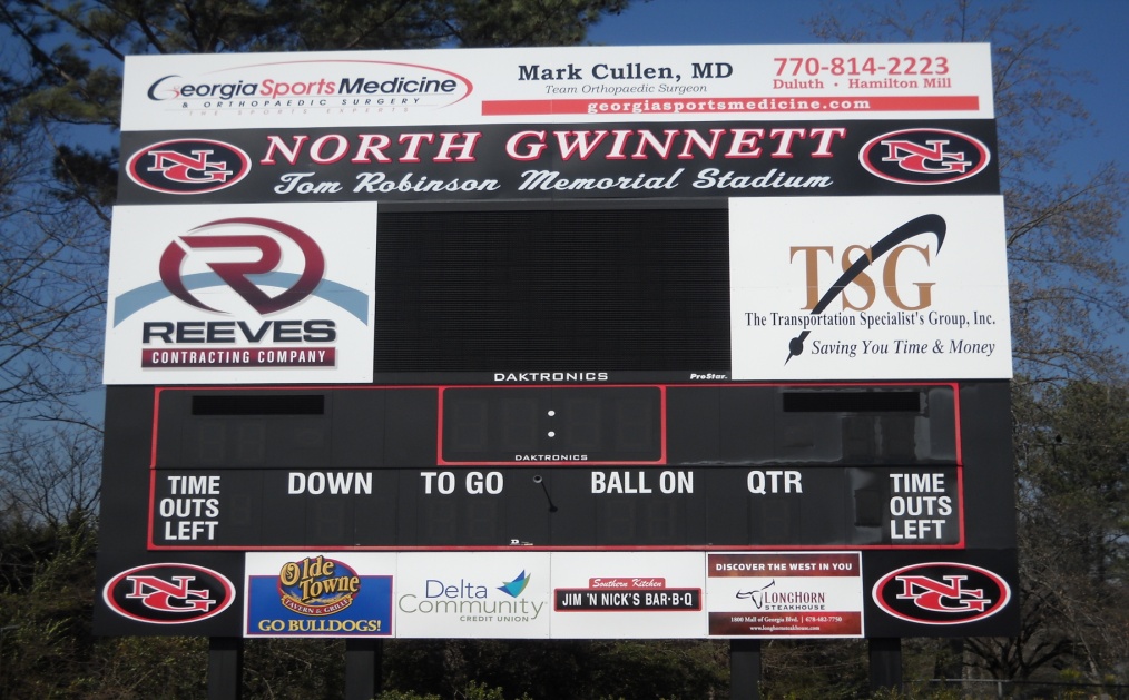 stadium scoreboard panels